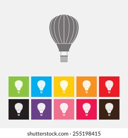 Hot air balloon icon - Vector