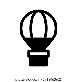 Hot Air Balloon Icon Vector Symbol Design Illustration