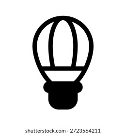 Hot Air Balloon Icon Vector Symbol Design Illustration