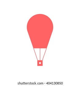 Hot air balloon icon, vector illustration. Flat design style