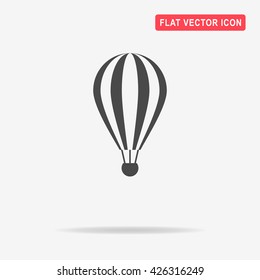 Hot air balloon icon. Vector concept illustration for design.