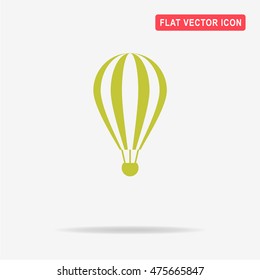 Hot air balloon icon. Vector concept illustration for design.