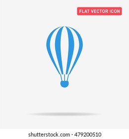 Hot air balloon icon. Vector concept illustration for design.