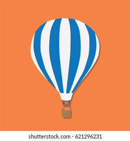 Hot air balloon icon, vector illustration design.