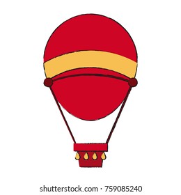 Hot air balloon icon vector illustration graphic design