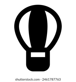 Icono del globo del aire caliente para el Web, App, infografía