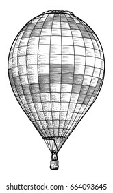 Hot air balloon illustration