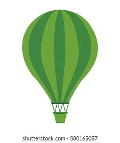 Hot air balloon isolated