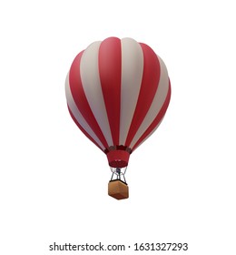 Hot air balloon isolated on a white background. Vector.