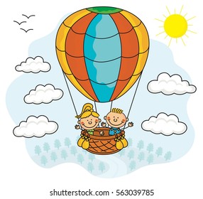 Hot air balloon kids collection