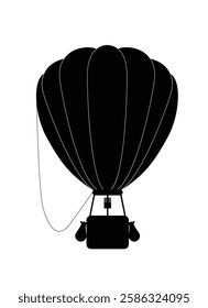 hot air balloon with landscape illustrator NOT IA
