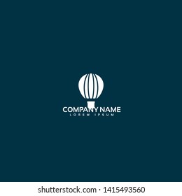 Hot air balloon logo concept. Designed for your web site design, logo, app, UI. map pin logo design. corporate identity logo. can be used for business company. modern illustration