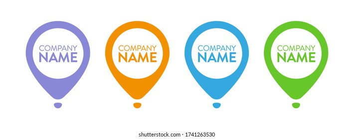 Hot air balloon logo template. Vector adventure logo. Flat style.
