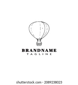 Heißluftballon-Logo-Vorlage Symbol, moderne Vektorgrafik