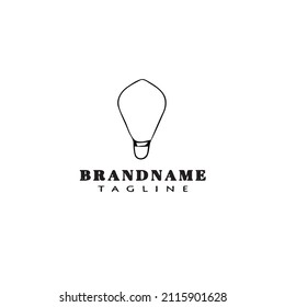 hot air balloon logo template icon modern vector