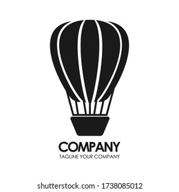 Hot Air Balloon Logo. Vector Logo.