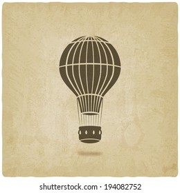 hot air balloon old background- vector illustration. eps 10