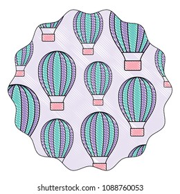 Hot air balloon pattern