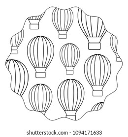 Hot air balloon pattern
