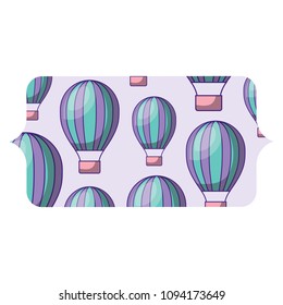 Hot air balloon pattern