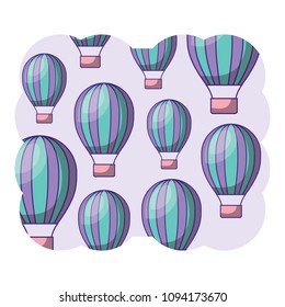 Hot air balloon pattern