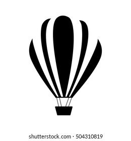 hot air balloon pictogram image 