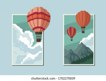 hot air balloon in the sky