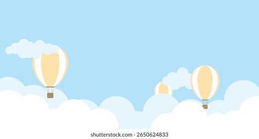 hot air balloon in the sky