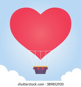 hot air balloon in the sky vector.backgroundgreeting card