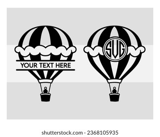hot air balloon svg,  silhouette, fire balloon, Balloon Rides, Balloon Silhouette, Clipart, Outline, Eps, svg
