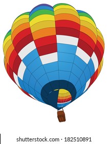 Hot Air Balloon for Transportation Concept, Vector Illustration EPS 10.