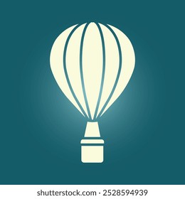 Hot air balloon trendy artwork stunning abstract vector illustration colorful useful design.eps