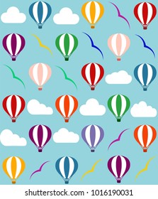 Hot air balloon vector