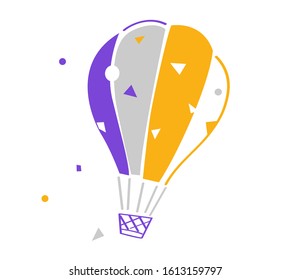 Hot air balloon - Vector 