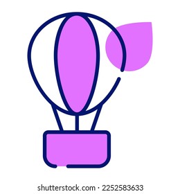 Diseño vectorial de globos aerostáticos, aviones de aventura 