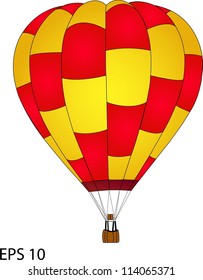 Hot Air Balloon Vector, EPS 10.