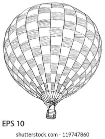 Hot Air Balloon Vector, EPS 10.