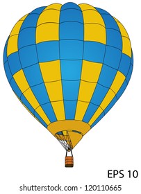 Hot Air Balloon Vector, EPS 10.