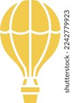 Hot Air Balloon vector icon. Can be used for printing, mobile and web applications.