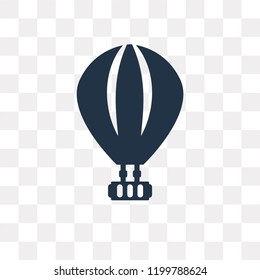 Hot air balloon vector icon isolated on transparent background, Hot air balloon transparency concept can be used web and mobile
