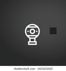 Hot Air Balloon vector icon. Hot Air Balloon concept stroke symbol design. Thin graphic elements vector illustration, outline pattern for your web site design, logo, UI. EPS 10.
