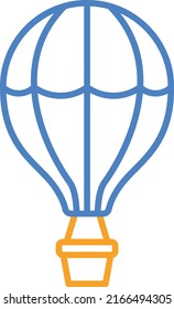 Hot Air Balloon vector icon. Can be used for printing, mobile and web applications.