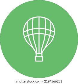 Hot Air Balloon vector icon. Can be used for printing, mobile and web applications.