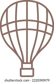 Icono vector de globo aerostático. Se puede usar para imprimir, móviles y aplicaciones web.