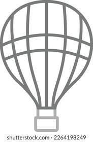 Hot Air Balloon vector icon. Can be used for printing, mobile and web applications.