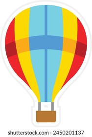 Hot Air Balloon vector icon. Can be used for printing, mobile and web applications.