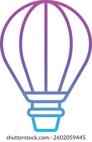 Hot Air Balloon vector icon. Can be used for printing, mobile and web applications.