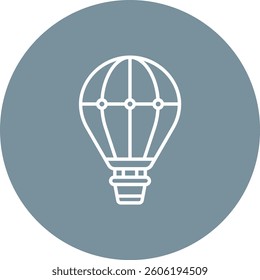 Hot Air Balloon vector icon. Can be used for printing, mobile and web applications.