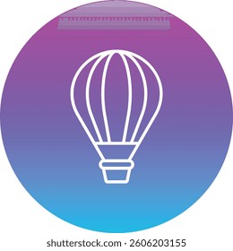 Hot Air Balloon vector icon. Can be used for printing, mobile and web applications.