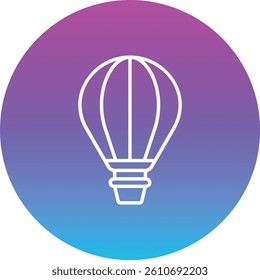 Hot Air Balloon vector icon. Can be used for printing, mobile and web applications.